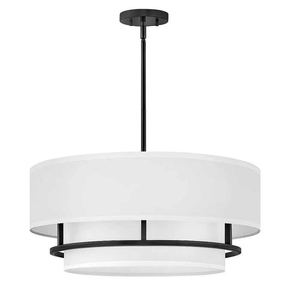 HK-GRAHAM-L-BK  GRAHAM черный/белый// подвесной E14 4х40  х   