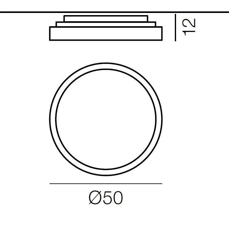 2862/J/DIM/L/1/BI/AR LUNA WHITE/WHITE// потолочный LED 1х21  х   