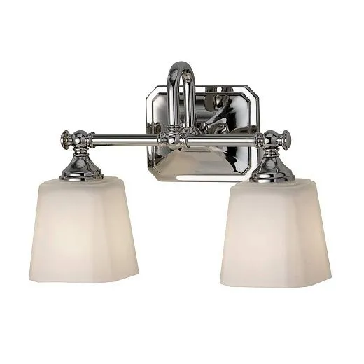 FE-CONCORD2-BATH CONCORD Polished Chrome/Etched Glass// настенный G9 LED 2х3  х  FE-CONCORD2-BATH