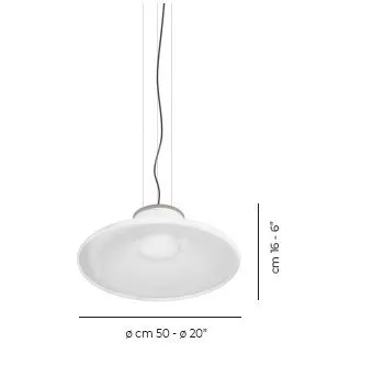INCANTO SP BC/SF NNS INCANTO black nickel/white светильник подвесной LED 2700K 1х15  х   
