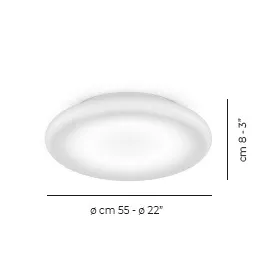 POD PP G BC/LU BC 3000 DIM2  white/white gloss потолочный LED 1х18  х   