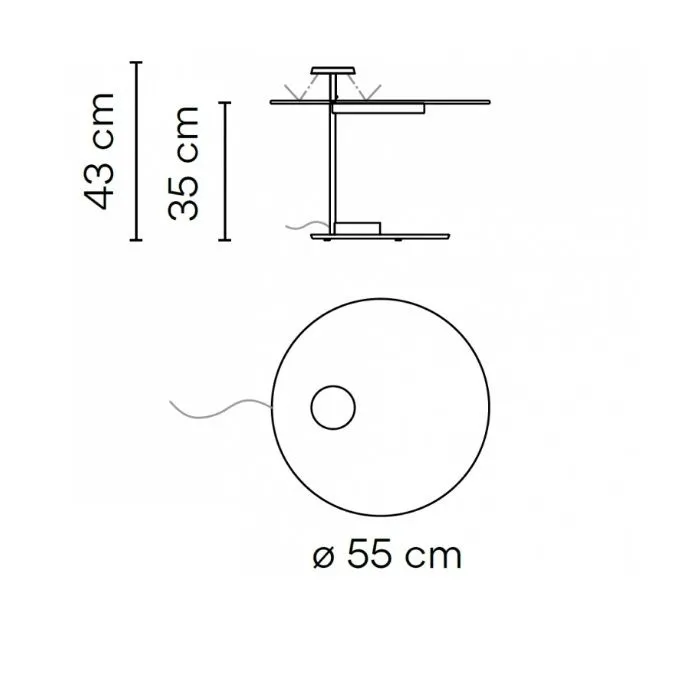 5950 10 /15 FLAT white/// напольный LED 1х7  х   