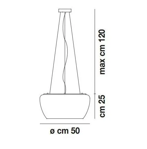IMPLODE SP50 E27 BC/CR IMPLODE white/white// подвесной E27 3х77  х   