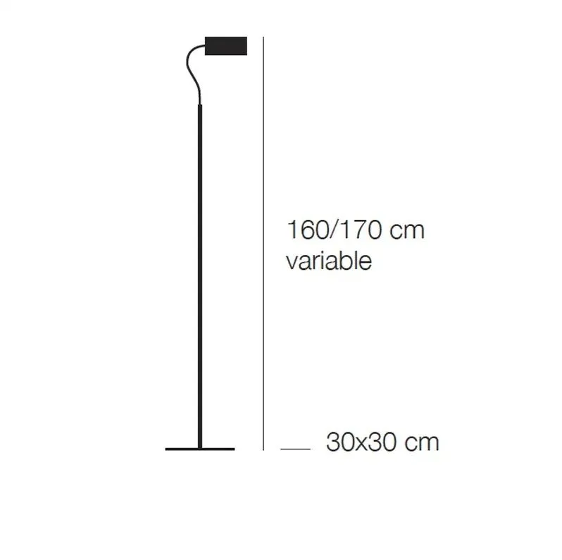 UFFW U. W FLEX white/brass/white// напольный LED 1х15  х   