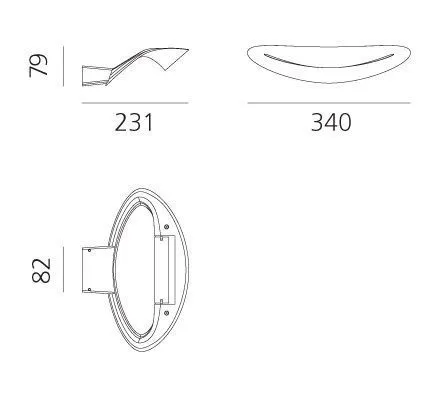 0918 010A MESMERI LED white/ настенный LED 1х28  х   