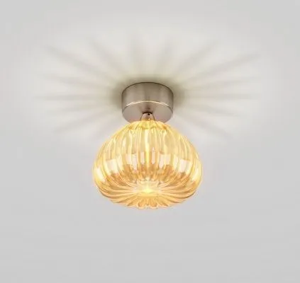 DIAMANTE FA AM NI  nickel/amber// потолочный G9 1х60  х  DIAMANTE FA AM NI