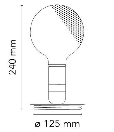 F3299042 Lampadina violet/clear/white// настольный E27 1х2  х   