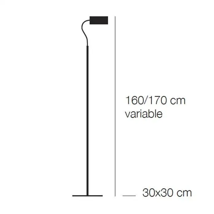 UFUB U. BLACK/BLACK/GOLD// напольный LED 1х17  х   