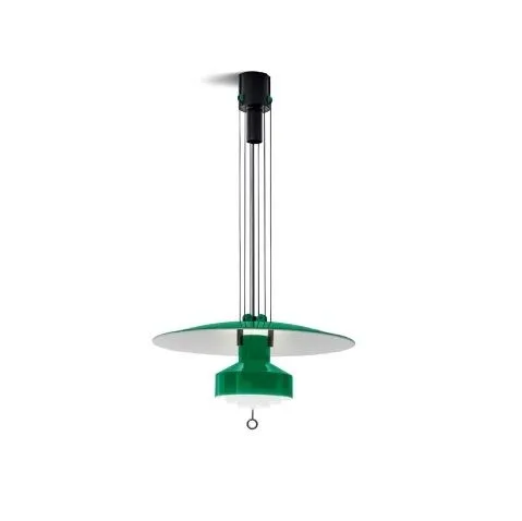 9312 SALISCENDI 1957 GREEN/WHITE// подвесной LED 1х36  х  9312