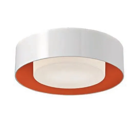 331 40 10 17/40 D=36cm LULU glossy white/matt orange/white satin// потолочный GX24q-2 1х18  х   