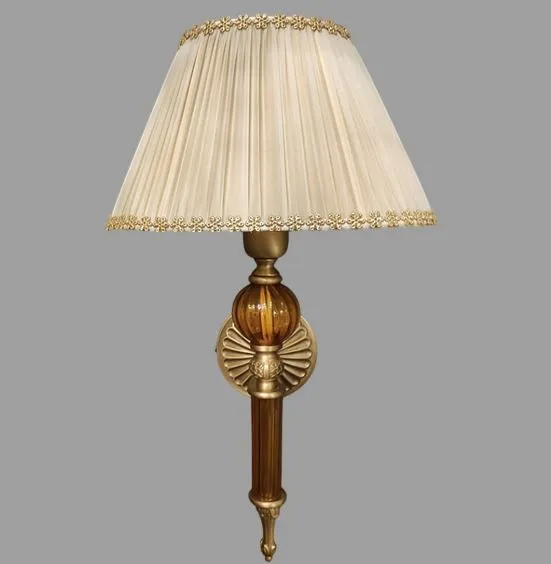 L 638/A  antique gold-amber /ivory // настенный E27 1х40  х   