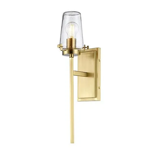 KL-ALTON1-BATH-BB ALTON BATH матовая латунь/прозрачный// настенный E27 1х40  х  KL-ALTON1-BATH-BB