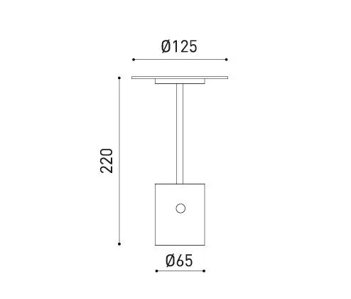 A4560000OX YORU oxidon/// настольный LED 1х2,6  х   