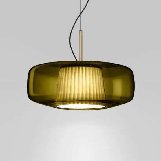 PLISSE' SP G VA PS BR2 3000 DIM2 PLISSE MATT BRONZE/DARK GREEN// подвесной LED 1х12  х   