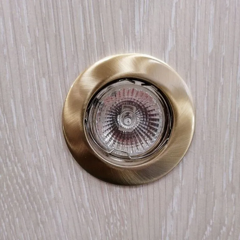 0155-00-00 I BASIC brushed gold/// встраиваемый G4 1х35  х   