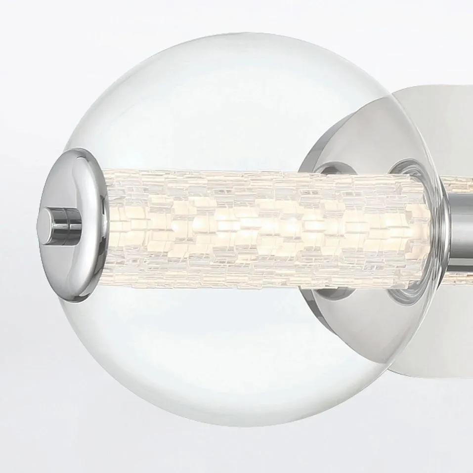 QN-ATOMO-3W-PC ATOMO Polished Chrome/Clear// настенный LED 1х13  х   