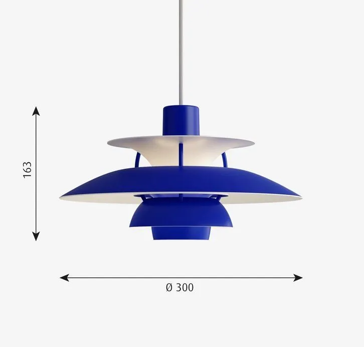 5741104587 PH5 MINI blue/// подвесной E14 1х20  х   