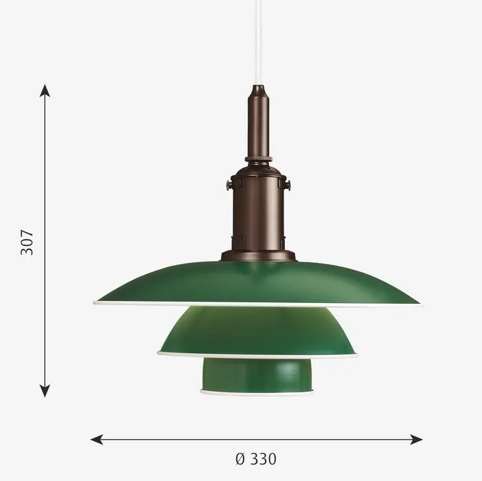 5741094833 PH 3 1/2 - 3 green/// подвесной E27 1х100  х   