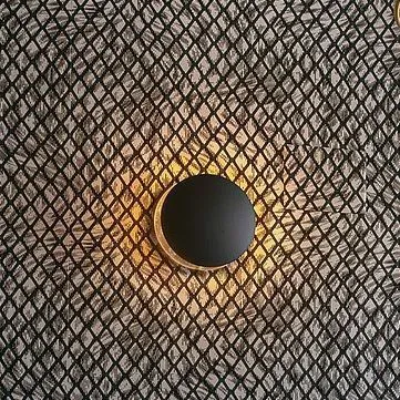 LW252 LEDERAM black/gold disk// настенный LED 1х17  х  LW252