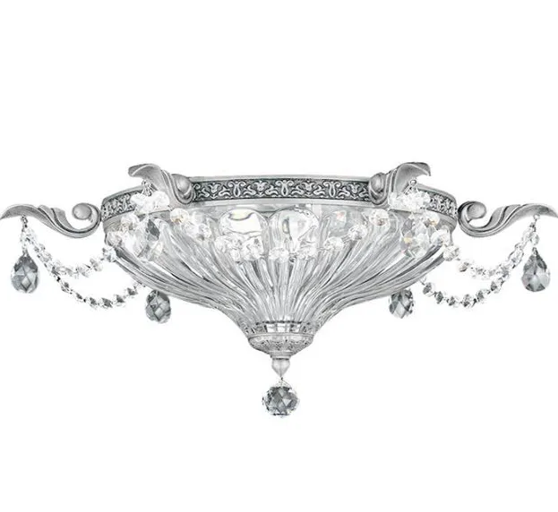 5634 80 O MILANO roman silver/optic crystal// потолочный E14 3х40  х   