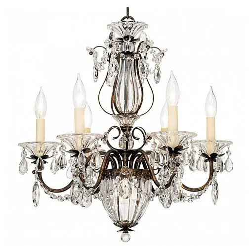 1246 23 H BAGATELLE etruscan gold/crystal deco// подвесной E14 7х40  х   