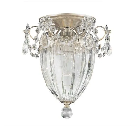 1239 48 H BAGATELLE antique silver/crystal deco// потолочный E27 1х60  х   