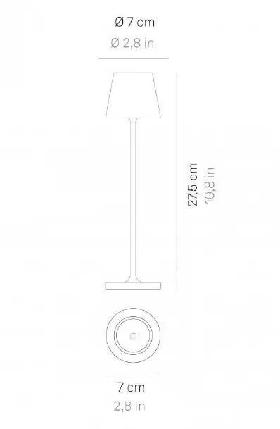 LD0490Z3 POLDINA orange/// портативный LED 1х1,8  х   