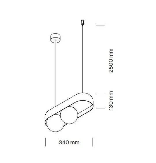 T105H3DZL DICE black/white// подвесной LED 2х8  х   