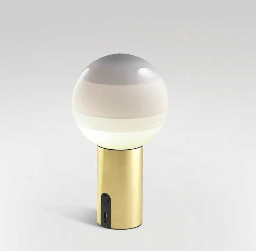 A691-530 DIPPING LIGHT  BRUSHED BRASS/WHITE// портативный LED 1х3,5  х   