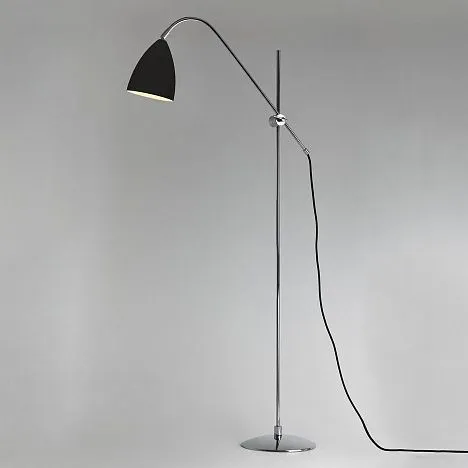 1223005 JOEL Polished Chrome/Matt black// напольный E27 1х42  х