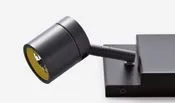609 42 50 52 MUSEO MINI matt black/// настенный LED 2х9  х   