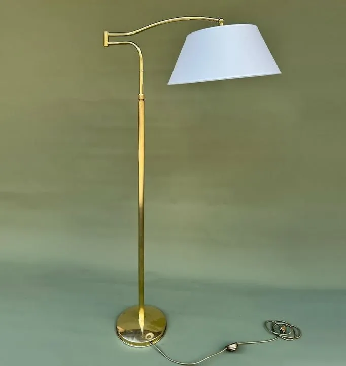 00/24/27/RIF27   antique gold/ivory shade// напольный Е27 1х60  х   
