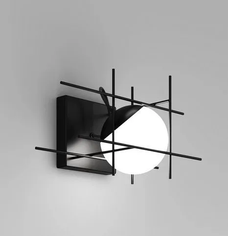 PLOT FRAME AP1  black matt/white светильник настенный LED 2700K 1х12,5  х  PLOT FRAME AP1