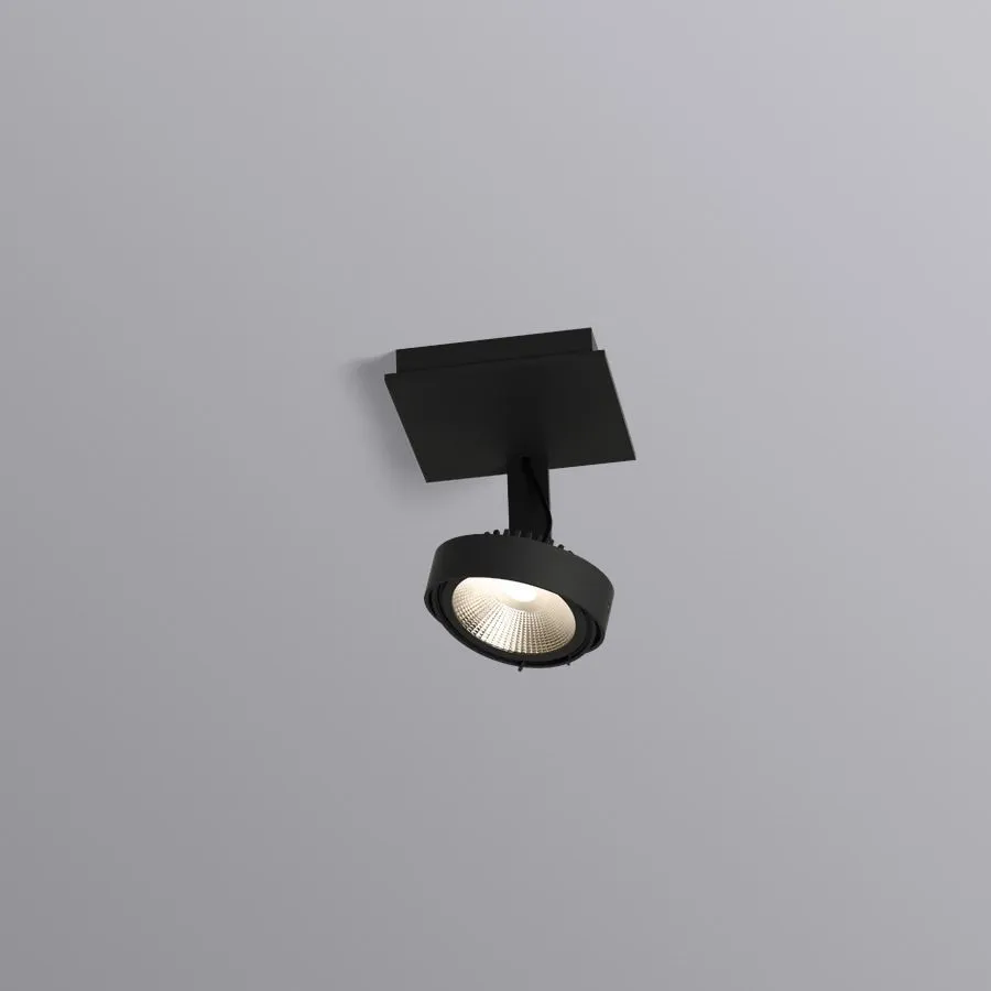 143168B2 (117200B0 + 901567B2 + 90053148) PLUXO black texture/ потолочный LED 2700K 1х10  х   