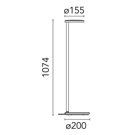 09.8221.AH OBLIQUE FLOOR GLOSSY GREY/// напольный LED 1х8  х   