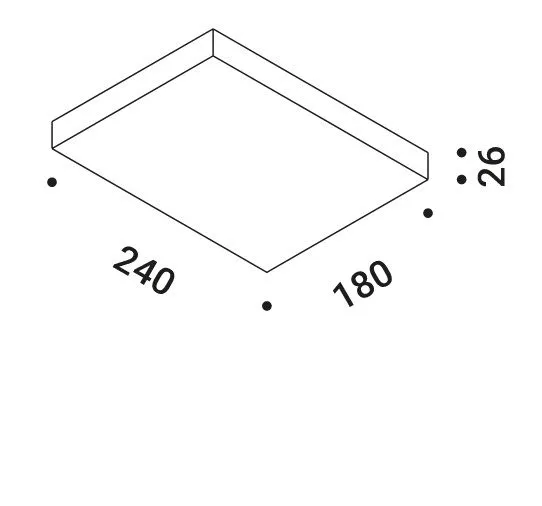 166003 SOL 2 matt white/// настенный LED 1х24,5  х   