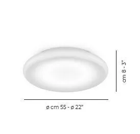 POD PP G BC/LU BC 3000 DIM2  white/white gloss потолочный LED 1х18  х   