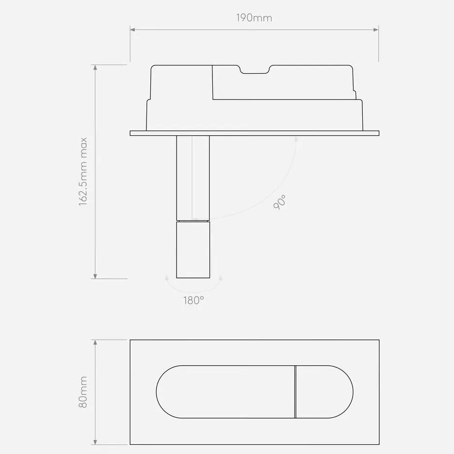 1323045 DIGIT LED II matt nickel/matt nickel//прозрачный настенный LED 1х4.8  х   