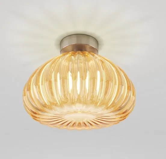 DIAMANTE PL G  TO/TR NI DIAMANTE nickel satin/amber потолочный E27 1х75  х   