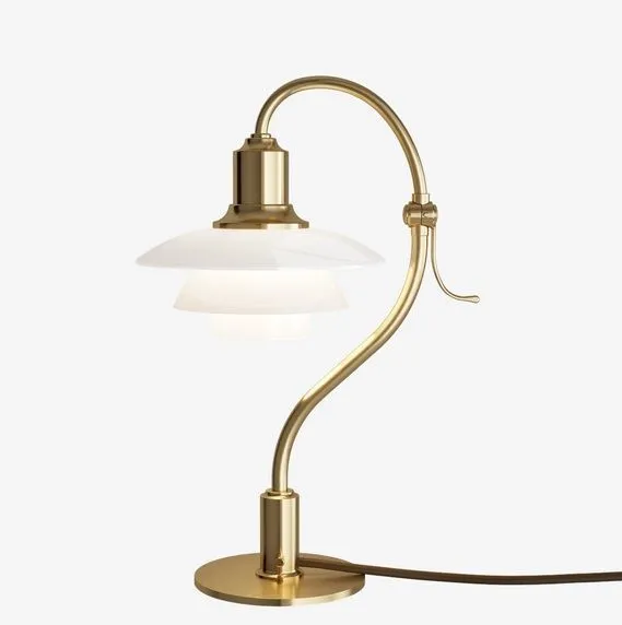 5744163554 LIMITED EDITION PH 2/2 The Question Mark brass/glossy opal настольный E27 1х25  х