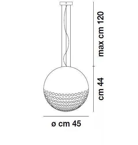 BOLLE SP 45 BOLLE nickel satin/clear подвесной E27 3х77  х   