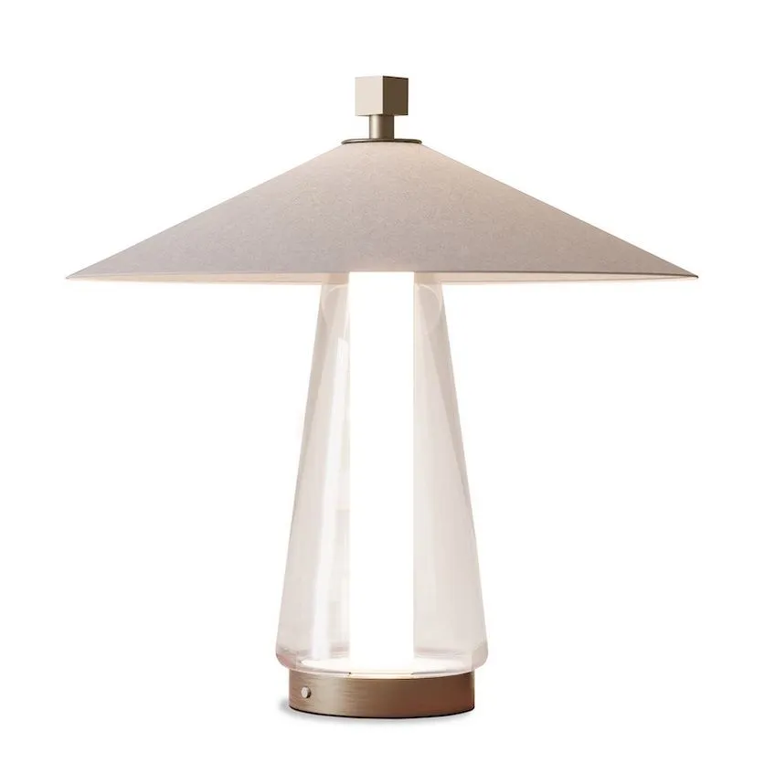 ACAM.004326 ASIA Brushed bronze-nickel finish/transparent// настольный LED 1х20  х   