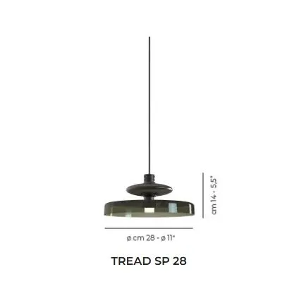 TREAD SP28 VA BHS 3000 DIM2 TREAD MATT BRONZE/DARK GREEN// подвесной LED 1х12  х   