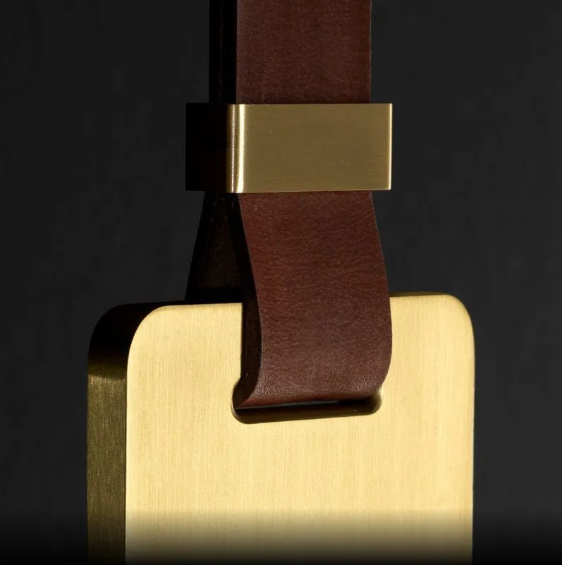 ERIDANIA 002 DARK BROWN BELT ERIDANIA DARK BROWN BELT/SATIN BRASS// подвесной LED 1х70  х   