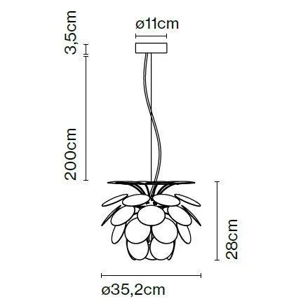 A620-111 DISCOCO beige/ подвесной E14 1х5  х