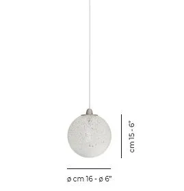 RINA SP16 BC/MU NI RINA nickel satin/white murrina// подвесной G9 1х60  х   