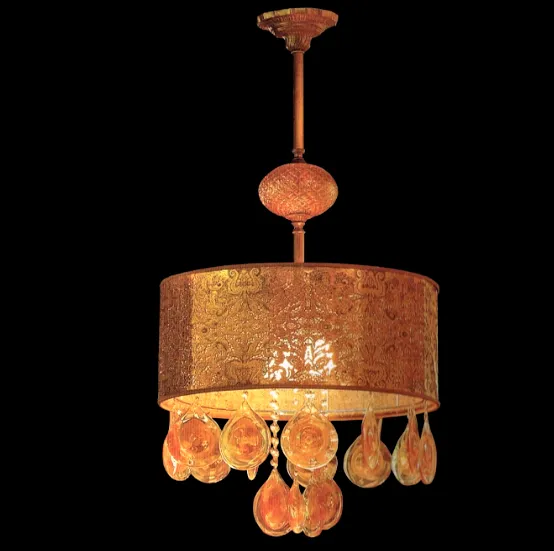 GOLD 003  antique gold/gold// подвесной E27 2х60  х   