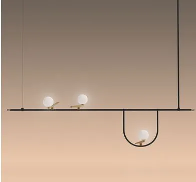 1104 010A  YANZI black/brass/white// подвесной LED 3х7  х  1104 010A 