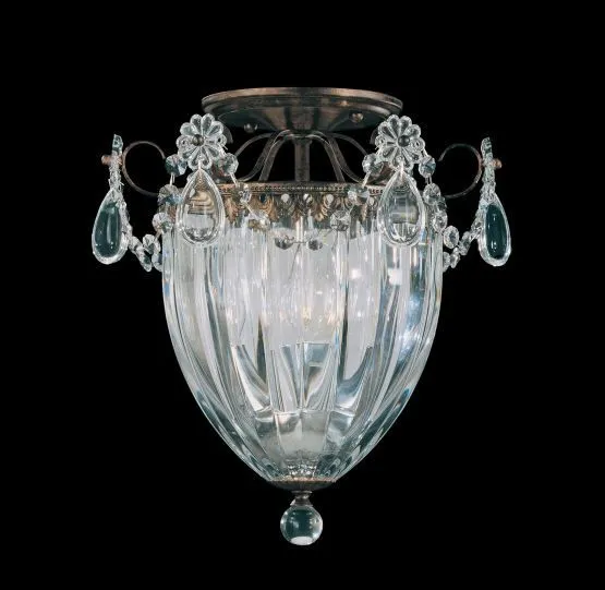 1242 23 H BAGATELLE etruscan gold/crystal deco// потолочный E14 3х40  х   
