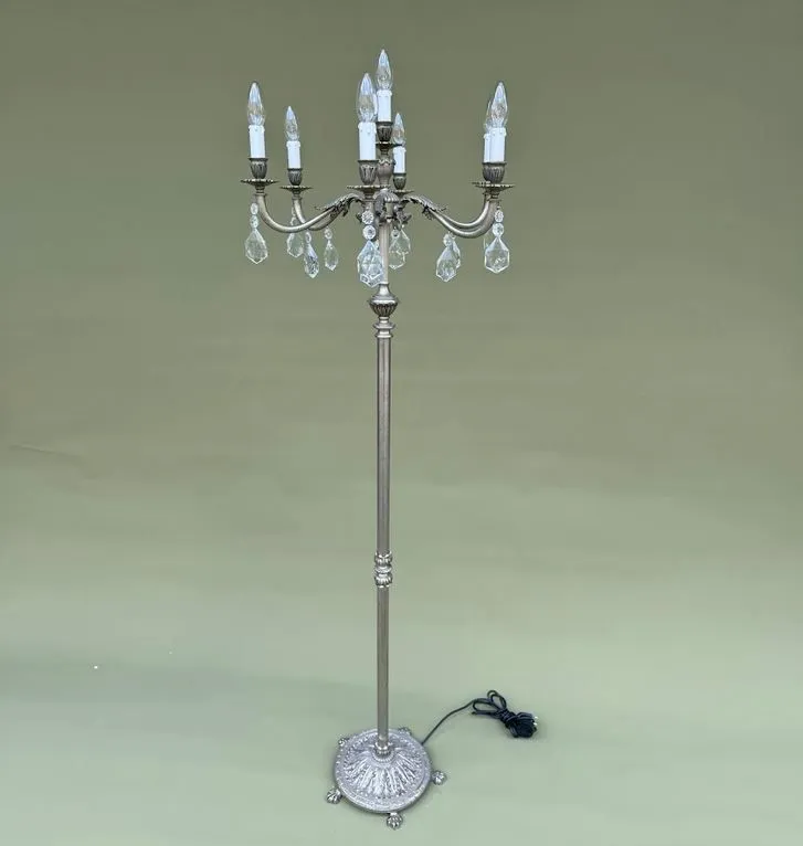 190499-51  antique silver/// напольный E14 7х40  х   